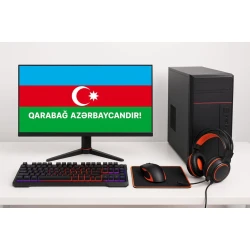 Kompüter i3-3240-4GB RAM-120GB SSD-500GB HDD 20 Monitor