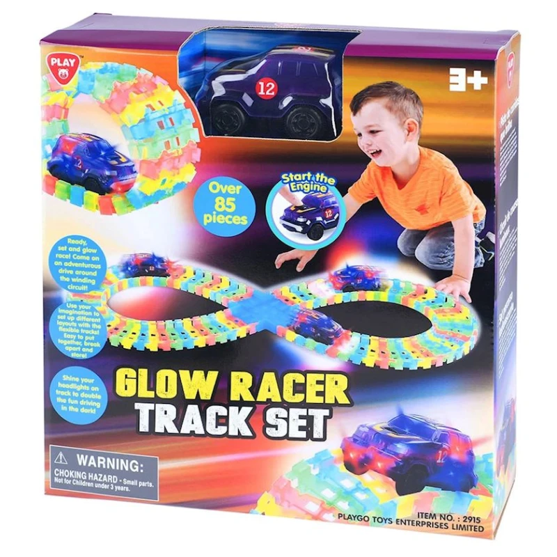 Игровой набор PlayGo Glow Racer Track, 3+ лет, 85 шт Игровой набор PlayGo Glow Racer Track, 3+ лет, 85 шт