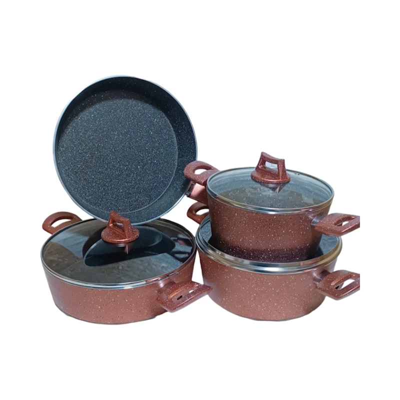 Набор посуды Sahara SHA-00002768, гранит, разноцветный, 20/24/26/26 см Набор посуды Sahara SHA-00002768, гранит, разноцветный, 20/24/26/26 см