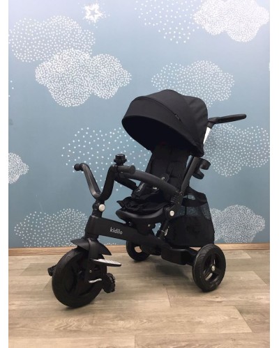 Uşaq üçün üçtəkərli velosiped Kidilo A208, qara