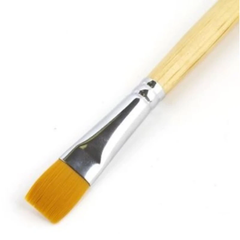 Кисть №12 Невская Палитра Сонет синтетика, плоская, длинная лакированная ручка, 13 мм Кисть №12 Невская Палитра Сонет синтетика, плоская, длинная лакированная ручка, 13 мм