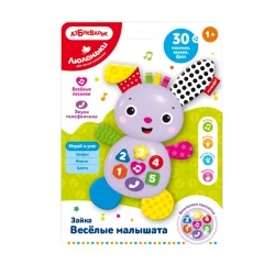 Музыкальная игрушка Азбукварик Люленьки Веселые малышата Зайка