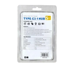 USB-HUB Type-C 3.1 на 4 порта, ультратонкий USB-HUB Type-C 3.1 на 4 порта, ультратонкий