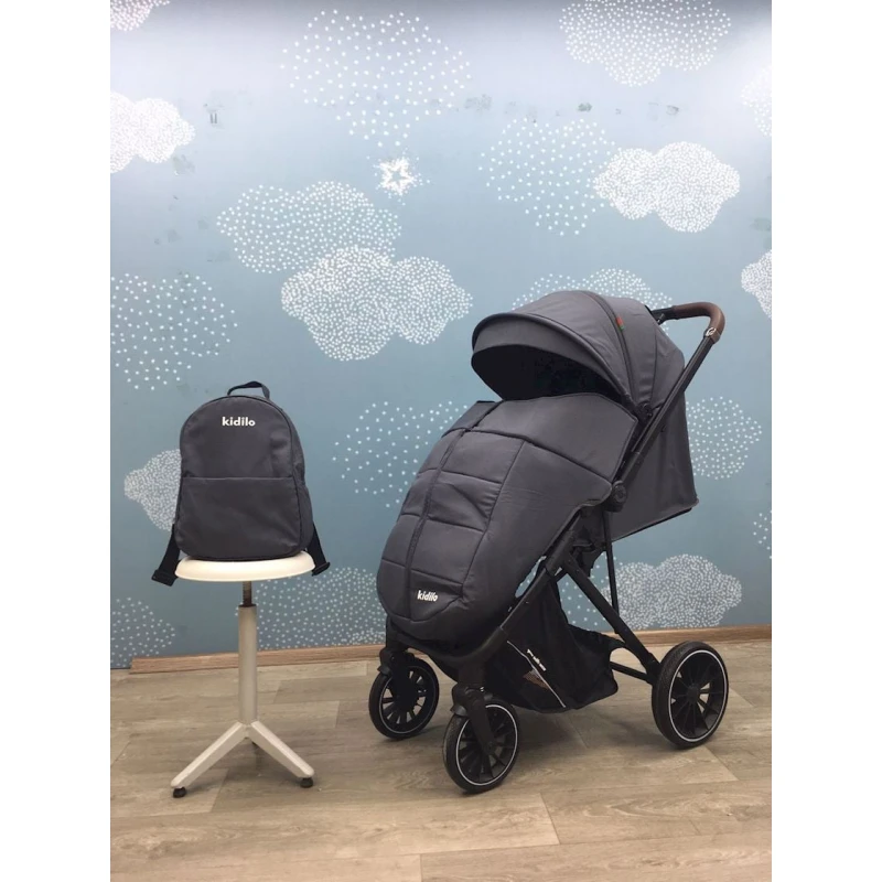 Детская коляска Kidilo A120, серая