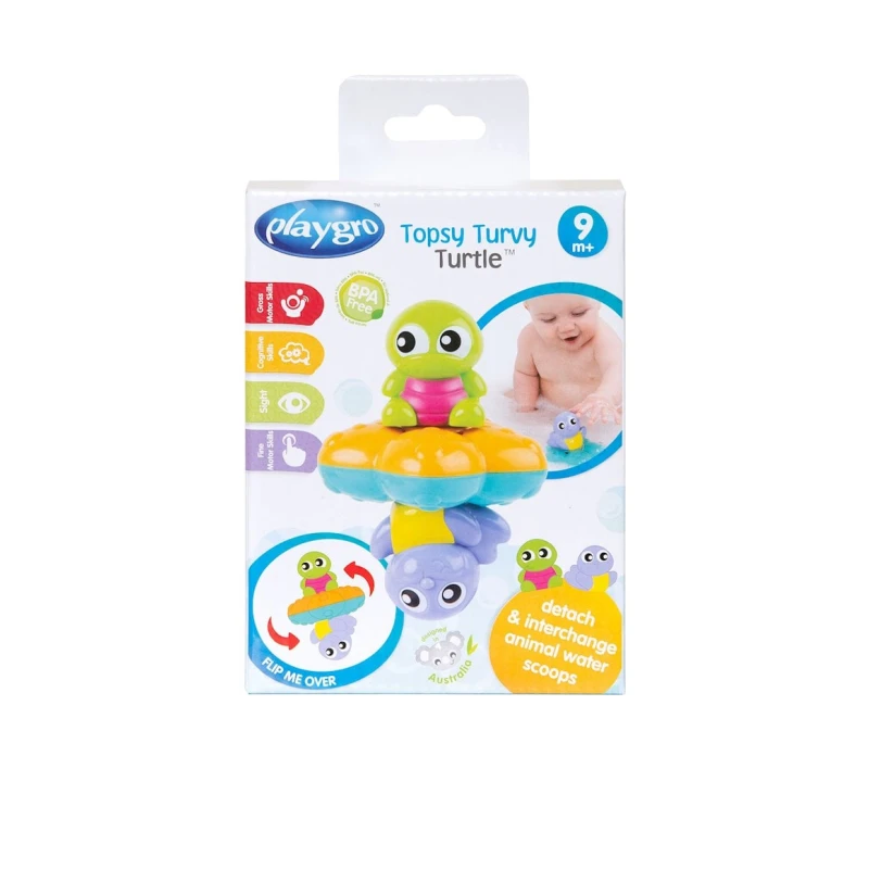 Hamam oyuncağı Playgro Topsy Turvy Turtle, rəngbərəng Hamam oyuncağı Playgro Topsy Turvy Turtle, rəngbərəng