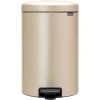 Мусорное ведро с педалью Brabantia NewIcon Metallic Gold, 20 л