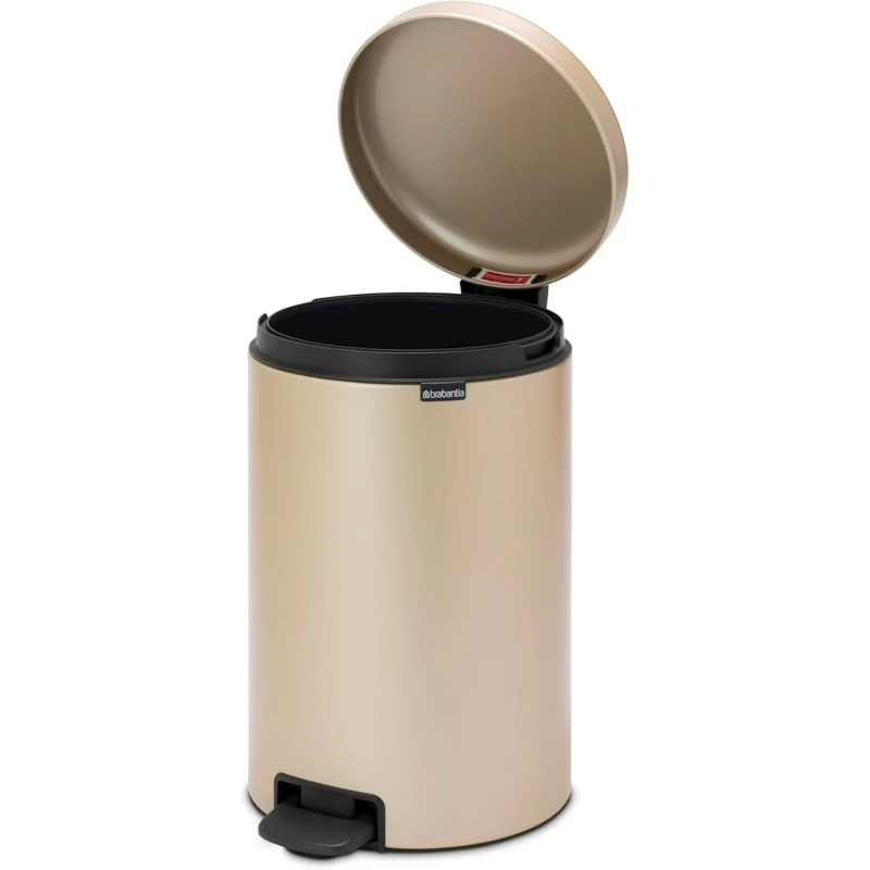 Мусорное ведро с педалью Brabantia NewIcon Metallic Gold, 20 л