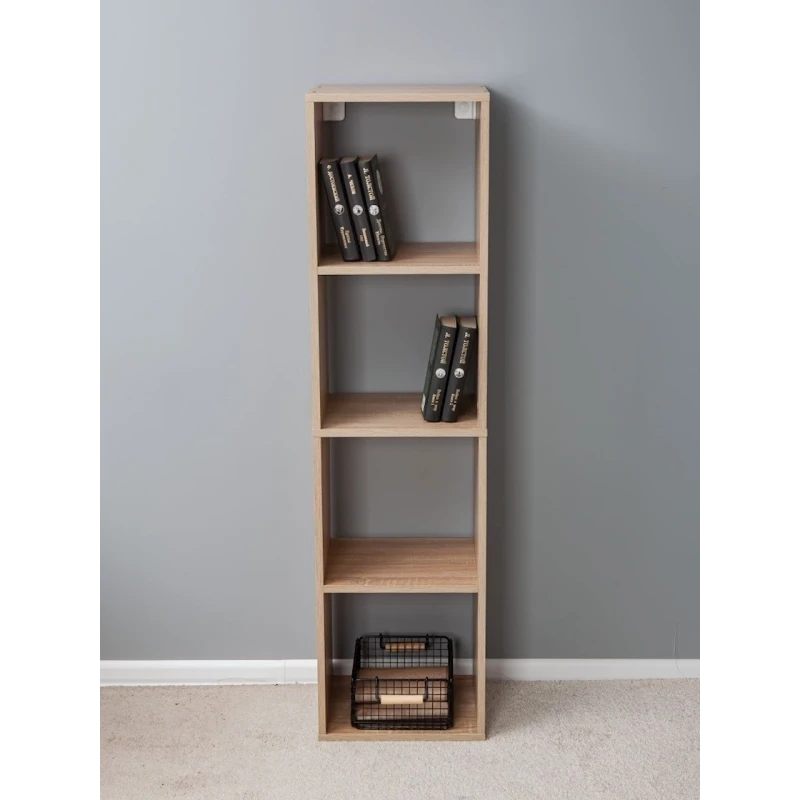 Стеллаж Letta, бежевый, ЛДСП, 36x139x28 см Стеллаж Letta, бежевый, ЛДСП, 36x139x28 см