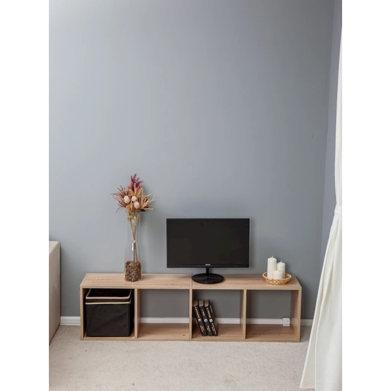 Стеллаж Letta, бежевый, ЛДСП, 36x139x28 см Стеллаж Letta, бежевый, ЛДСП, 36x139x28 см