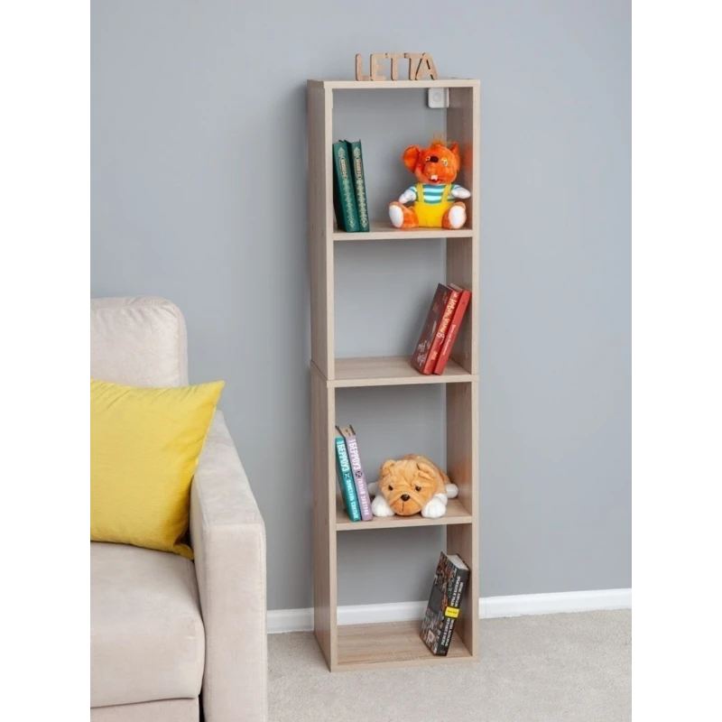 Стеллаж Letta, бежевый, ЛДСП, 36x139x28 см Стеллаж Letta, бежевый, ЛДСП, 36x139x28 см