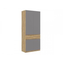 Şkaf Art Mebel Art-60-30, bej/boz, laminat, 210х60х50 sm