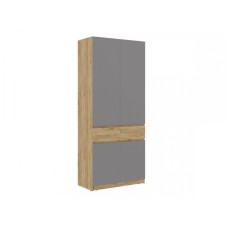 Şkaf Art Mebel Art-60-30, bej/boz, laminat, 210х60х50 sm
