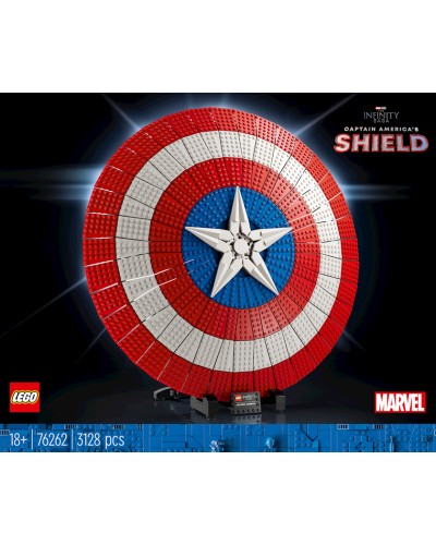 Konstruktor LEGO Marvel Captain America's Shield 76262, 18+ yaş, 3128 əd