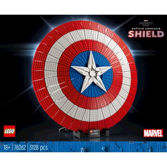 Конструктор LEGO Marvel Captain America's Shield 76262, 18+ лет, 3128 шт