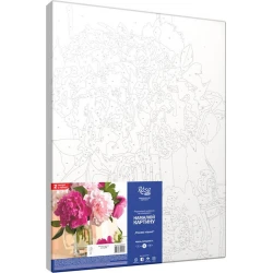 Акриловая живопись по номерам Rosa Start Розовые пионы, 35х45см