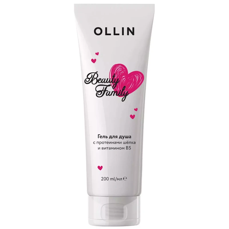 Duş geli Ollin Professional Beauty Family B5 vitaminli və ipək proteinli 200 ml Duş geli Ollin Professional Beauty Family B5 vitaminli və ipək proteinli 200 ml