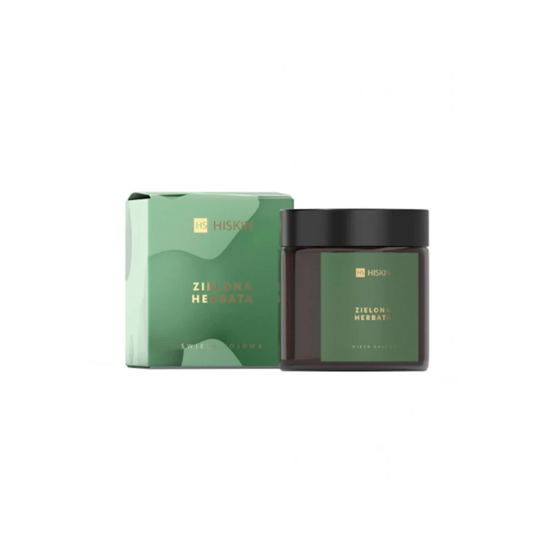 Ətirli şam HiSkin Home Zielona Herbata, soya mumu, 100 ml Ətirli şam HiSkin Home Zielona Herbata, soya mumu, 100 ml