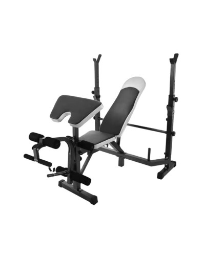 Jım üçün universal skamya LN-2235, polad, qara