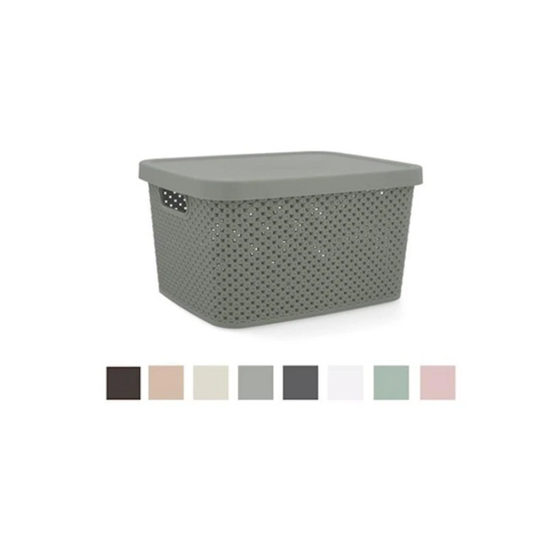 Корзина для хранения Hobby Life Diamond прямоугольник, 7 л, 22.4x27.7x15.1 см, пластик, с крышкой, в ассортименте Корзина для хранения Hobby Life Diamond прямоугольник, 7 л, 22.4x27.7x15.1 см, пластик, с крышкой, в ассортименте