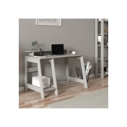 Kompüter masası Art_Komp_Masası 28, LDSP, boz, 73x120x60 sm