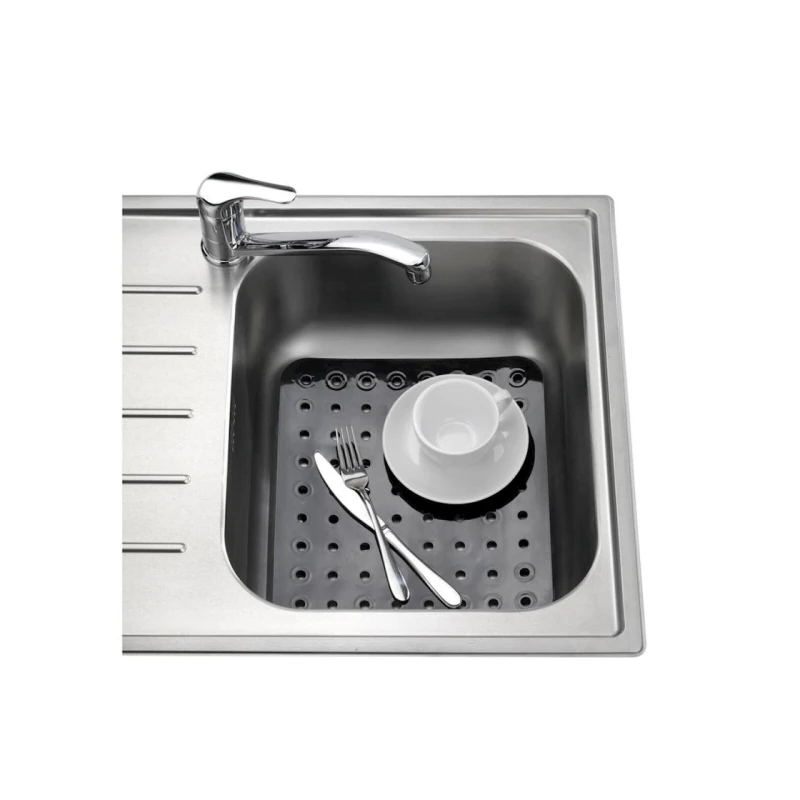 Çanaq üçün xalça Wenko, silikon, qara, 27.5x31 sm Çanaq üçün xalça Wenko, silikon, qara, 27.5x31 sm