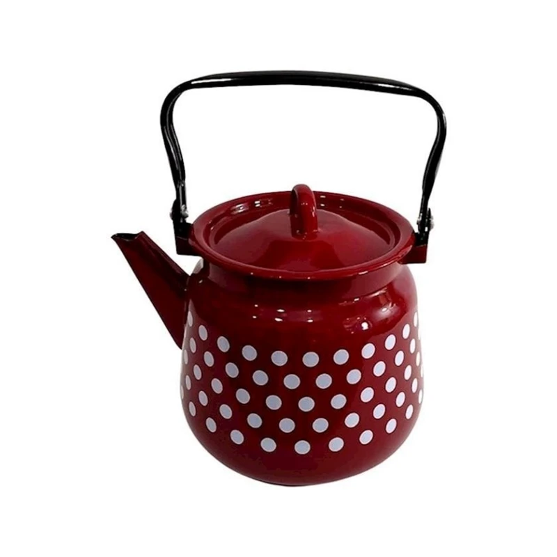 Чайник для кипячения воды СтальЭмаль, 3500 мл, эмалированная сталь, бордовый Чайник для кипячения воды СтальЭмаль, 3500 мл, эмалированная сталь, бордовый