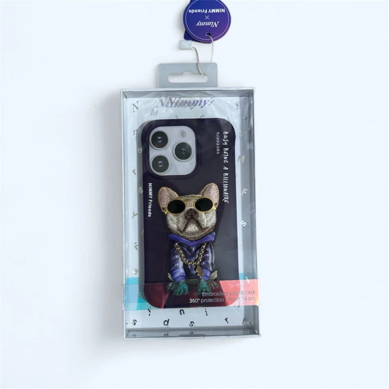 Telefon üçün çexol Apple Iphone 14 pro, tünd bənövşəyi, Nimmy Bulldog