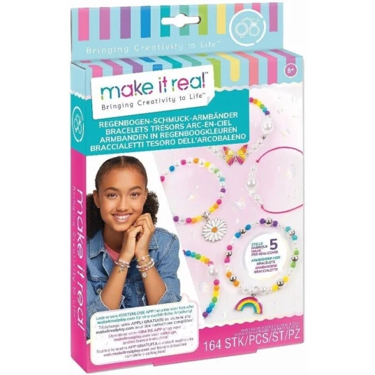 Набор для изготовления браслетов Make it Real Rainbow Treasure, 8+ лет Набор для изготовления браслетов Make it Real Rainbow Treasure, 8+ лет