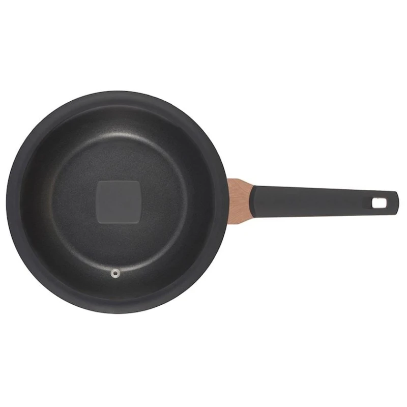 Сковорода-вок Werner Vertical 51916, 24 см, алюминий/бакелит, с крышкой, черный/коричневый