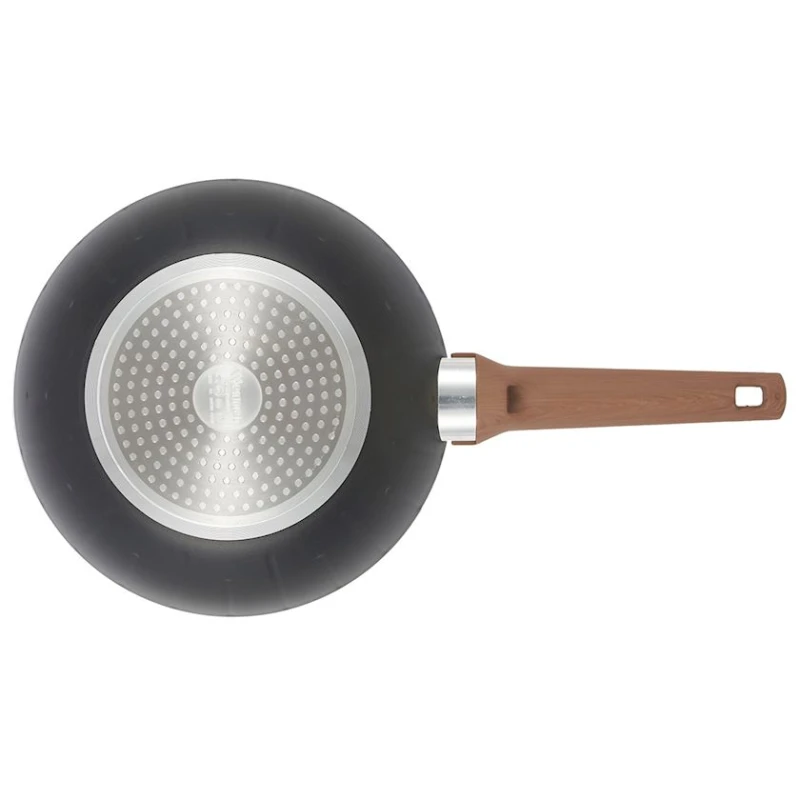 Сковорода-вок Werner Vertical 51916, 24 см, алюминий/бакелит, с крышкой, черный/коричневый