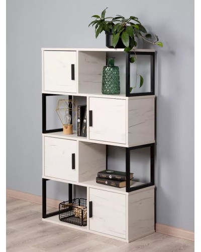 Stellaj 3563_LETNEWChessDC, LDSP, ağ, 120x30x75 sm