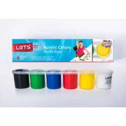 Акварельные краски Lets L-5200, 6 цветов