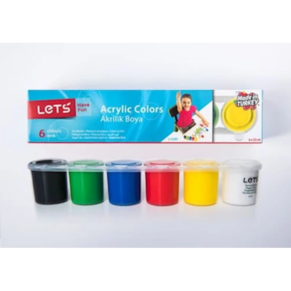 Акварельные краски Lets L-5200, 6 цветов Акварельные краски Lets L-5200, 6 цветов