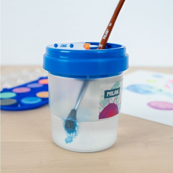 Su üçün stəkan Milan, plastik, qapaqlı, 1 əd