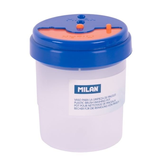 Su üçün stəkan Milan, plastik, qapaqlı, 1 əd