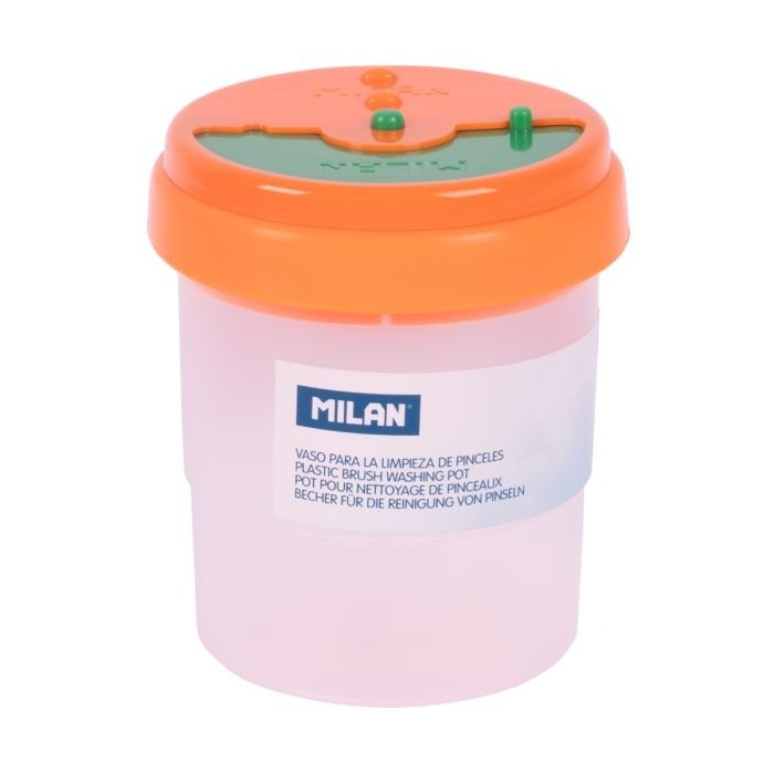 Su üçün stəkan Milan, plastik, qapaqlı, 1 əd