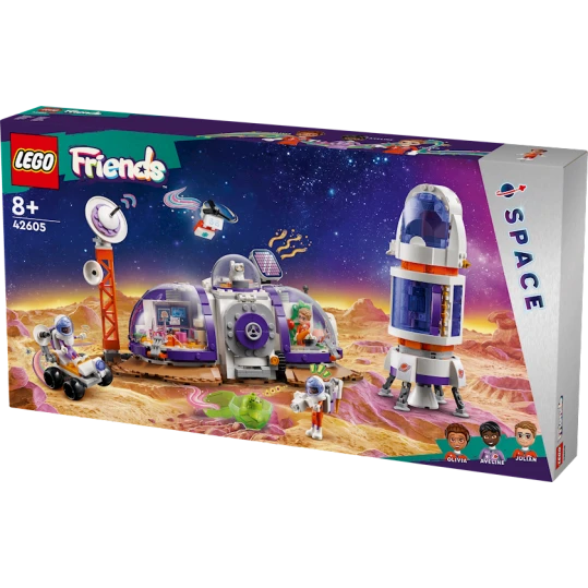 Конструктор LEGO Friends Mars Space Base and Rocket 42605, 8+ лет, 981 деталь