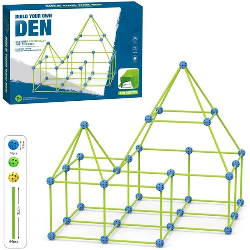 Конструктор 8006K Build Uour Own Den, 3+ лет, 100 элементов, товар в ассортименте