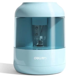 Электронная точилка Deli 68670, с контейнером, синий