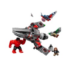 Konstruktor LEGO Marvel Super Heroes: 76292 Captain America Vs. Red Hulk Battle, 223 element, 8+ yaş