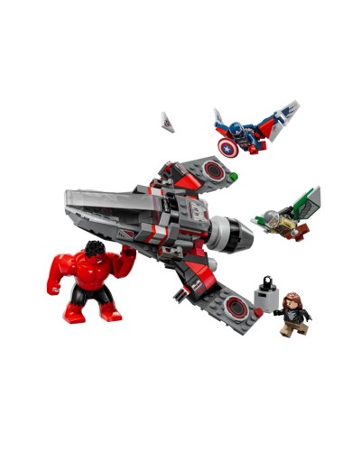 Konstruktor LEGO Marvel Super Heroes: 76292 Captain America Vs. Red Hulk Battle, 223 element, 8+ yaş