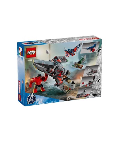 Konstruktor LEGO Marvel Super Heroes: 76292 Captain America Vs. Red Hulk Battle, 223 element, 8+ yaş