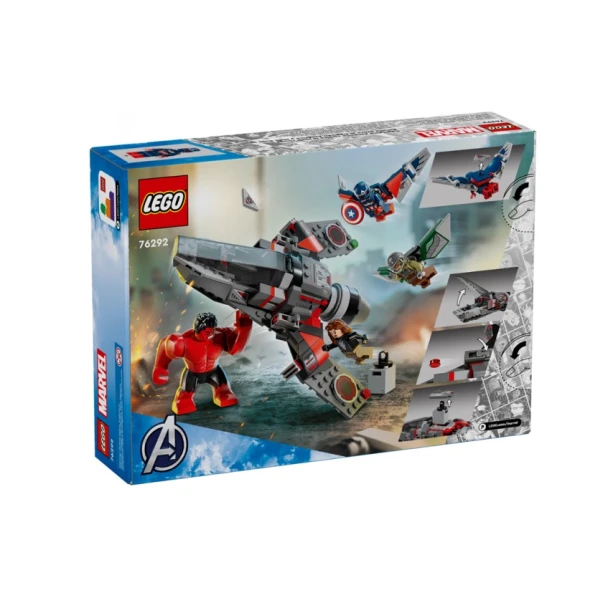 Конструктор LEGO Marvel Super Heroes: 76292 Captain America Vs. Red Hulk Battle, 223 элемента, 8+ лет