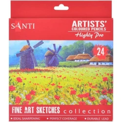 Набор цветных карандашей Santi Highly Pro, 24 шт