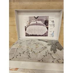 Комплект постельного белья Laura Grand ET-1227, пододеяльник 200х230, простыня 230х240, наволочки 50х70, двуспальный, хлопок, разноцветный