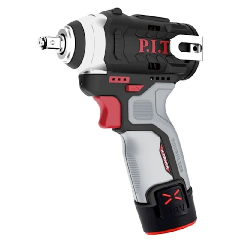 Гайковерт P.I.T. PİW12K-120A/2, серый/черный