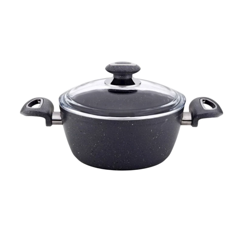 Кастрюля Anadolu Cookware SF-147, гранит, серая, 28 см Кастрюля Anadolu Cookware SF-147, гранит, серая, 28 см