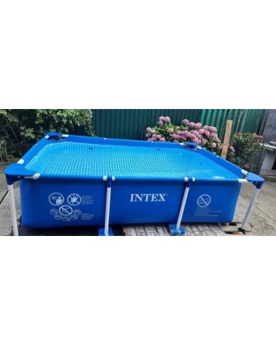 Karkaslı hovuz İntex Rectangular Frame H28271NP, göy, 260x160x65 sm, 2282 l