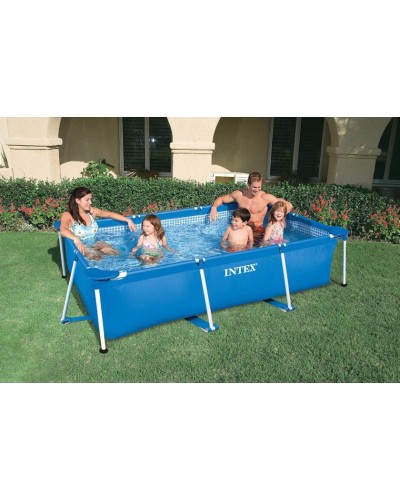 Karkaslı hovuz İntex Rectangular Frame H28271NP, göy, 260x160x65 sm, 2282 l