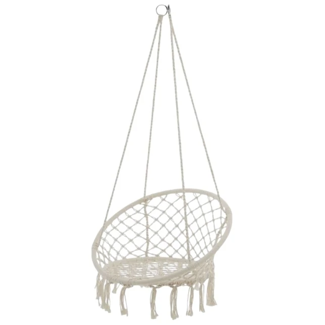 Подвесное кресло JYSK Nittedal, 140x80 см, хлопок, белый Подвесное кресло JYSK Nittedal, 140x80 см, хлопок, белый